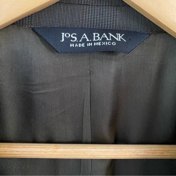 Jos A Bank Blazer Men's 41R Brown Plaid Wool Sports Coat Dinner Jacket - Picture 7 of 10